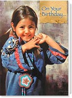 Native American Birthday Card