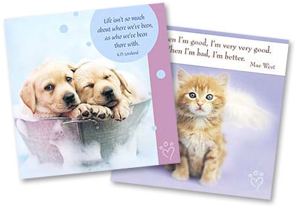 Cat Greeting Cards and Dog Greeting Cards
from Leanin' Tree